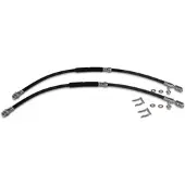 BESTPRICE 2x Bremsschlauch + Haltefedern vorne [Hersteller-Nr. 40825512] für Skoda, VW, Audi, Seat