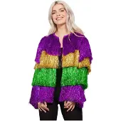 Smiffys Lametta Festivaljacke Mardi Gras