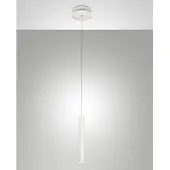 FABAS LUCE Prado Einzelpendelleuchte in Weiß von - 6,5W dimmbare LED, modernes Design