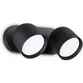 Ideal Lux Dodo Metall Zeitgenössische Wandleuchte Schwarz 2 Lichter Gx53 15W 3000K Ip20