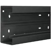 Hager BR6517019011 Brüstungskanal-Unterteil PVC frontrastend BR 68x170mm OT 80mm in graphitschwarz - 2 Meter