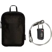 Pacsafe Kofferschloss Prosafe 1000 Combination Lock with Steel Cable Black schwarz grau