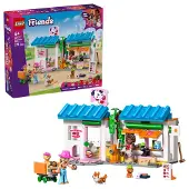 LEGO Friends Hundekuchenbäckerei - Kinder Einkaufsladen mit 2 Mini Puppen, 4 Tierfiguren, Tiertragetasche und Spielzeug Futterzubehör - Geburtstagsgeschenk für Mädchen ab 6 Jahren - 42677