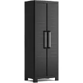 Keter Schrank für Garage, 4 Einlegeböden, schwarz, Modell Detroit Alto