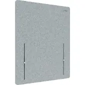 Leitz 61220085, Schreibtisch-Trennwand, Grau, 600 x 700 mm, Klemme, 3 cm, B - s2 d0