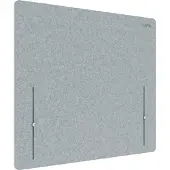 Leitz 61230085, Schreibtisch-Trennwand, Grau, 700 x 800 mm, Klemme, 3 cm, B - s2 d0