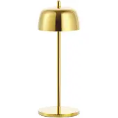 Zafferano LED-Tischleuchte CIRCE Glossy Gold wiederaufladbar und dimmbar
