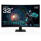 Gigabyte Curved-LED-Monitor "GS32QCA", Energieeffizienz: G, schwarz, B:70,1cm H:49,7cm T:23,8cm, Monitore, neigbar, Eyesafe 2.0, HDR-Ready-, AMD FreeSync, Curved-LED-Monitor