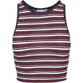 Urban Classics Muskelshirt "Damen Ladies Rib Stripe Cropped Top" 1