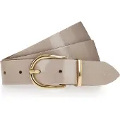 Tamaris Ledergürtel "Ellen Gold" mit 3 cm Breite, in glänzendem Goldton, unifarben