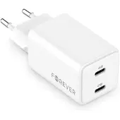 Forever TC-08-45CC GaN PD Ladegerät 2x USB-C 45W weiß
