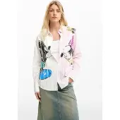 Desigual Hemd Lovit Disney 26SWCW19 Bunt Regular Fit