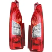 BESTPRICE 2x Heckleuchte, Blinker weiß ohne Lampenträger [Hersteller-Nr. 10429286] für Citroën, Peugeot