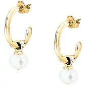 Morellato - Charming gold-plated 2-in-1 earrings Perla SXU46