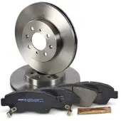 BESTPRICE Bremsscheiben + Bremsbeläge Vorne BELÜFTET [Hersteller-Nr. 10600122] für Honda