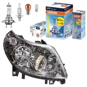 BESTPRICE 1x Scheinwerfer rechts + Leuchtmittel [Hersteller-Nr. 31178850] für Citroën, Peugeot, Fiat