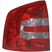 BESTPRICE Heckleuchte, Blinker weiß, ohne Lampenträger [Hersteller-Nr. 31477560] für Skoda