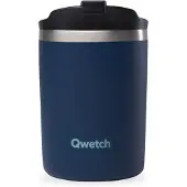 Qwetch Isolierbecher Edelstahl matt lindgrün 350ml Ø 7 cm
