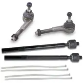 BESTPRICE 2x Spurstange + 2x Spurstangenkopf vorne [Hersteller-Nr. 40438259] für Peugeot
