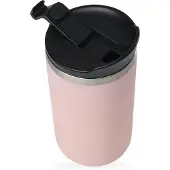 Qwetch Isolierbecher Edelstahl pastell rosa 350ml Ø 7 cm pastellrosa