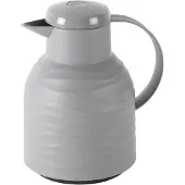 EMSA Isolierkanne "Samba Wave", 1 l, Made in Germany, 12h warm/24h kalt, Quick-Press-Deckel, Glaskolben