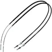 BESTPRICE 2x Handbremsseil Scheibenbremse Hinterachse [Hersteller-Nr. 10621511] für Seat, VW