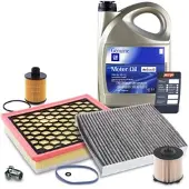 BESTPRICE Inspektionspaket B + 5l 0W-20 Motoröl [Hersteller-Nr. 40279735] für Opel, Vauxhall, Saab