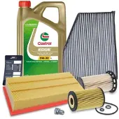 BESTPRICE Inspektionspaket Set B + 5l Motoröl [Hersteller-Nr. 40280086] für Audi, VW, Seat