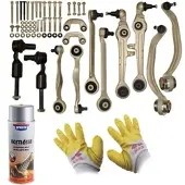 BESTPRICE Querlenkersatz + Bremsenreiniger + Handschuhe [Hersteller-Nr. 10702092] für VW, Audi