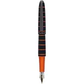 Diplomático Füllhalter Elox ring schwarz/orange 14 kt