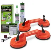 BandelOne Petec Scheibenkleber-Set inkl 2x 310ml Kartusche+2x Gummi Doppelsauger [Hersteller-Nr. 40668718]