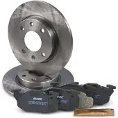 BESTPRICE Bremsscheiben + Bremsbeläge Vorderachse VOLL [Hersteller-Nr. 10604222] für Peugeot, Citroën