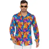 Wilbers 70er Jahre Hemd Tropic Kaleidoscopic
