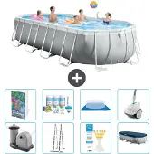 Intex Prism Frame Pool Oval - 610x305x122 cm - 7-teilig S658