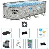 Bestway Power Steel Oval - 549x274x122 cm - 6-teilig S562