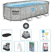 Bestway Power Steel Oval - 549x274x122 cm - 6-teilig S649