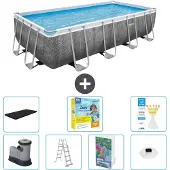 Bestway Power Steel Rechteckig - 549x274x122 cm - 6-teilig S526