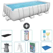 Bestway Power Steel Rechteckig - 488x244x122 cm - 6-teilig S594