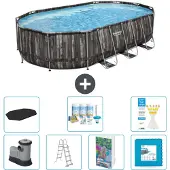 Bestway Power Steel Oval - 610x366x122 cm - 6-teilig S536
