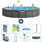 Intex Prism Frame Pool Rund - 549x122 cm - 7-teilig S532