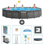 Intex Prism Frame Pool Rund - 549x122 cm - 7-teilig S525