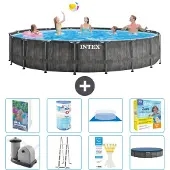 Intex Prism Frame Pool Rund - 549x122 cm - 7-teilig S572