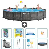 Intex Prism Frame Pool Rund - 549x122 cm - 7-teilig S529