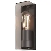 Maytoni Wandleuchte Conf in Schwarz-transparent E27 IP65