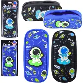 Lean Leantoys Schulmäppchen Space Cosmonaut Zwei Taschen Schwarz