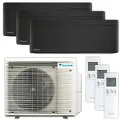 Daikin Multisplit Klimaanlage Set | Stylish C-Serie | Schwarz | 3x 2,5 kW