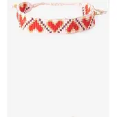 Sissy-Boy Perlenarmband Mit Herzmuster - Hellrosa