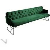 KAWOLA Esszimmerbank CHARME Velvet smaragd 206cm