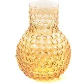 Amadeus Blasenvase 23,5 cm gelb - Rund Glas 16x16 cm