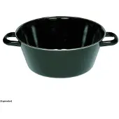 Riess 0370-022, Rund, Allzweckpfanne, Schwarz, Emaille, Keramik, Gas, Induktion, Emaille